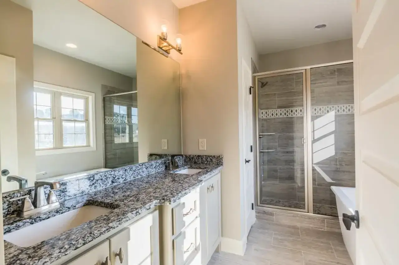 Bathroom Remodel Double Vanity Shower project in Oklahoma City, OK