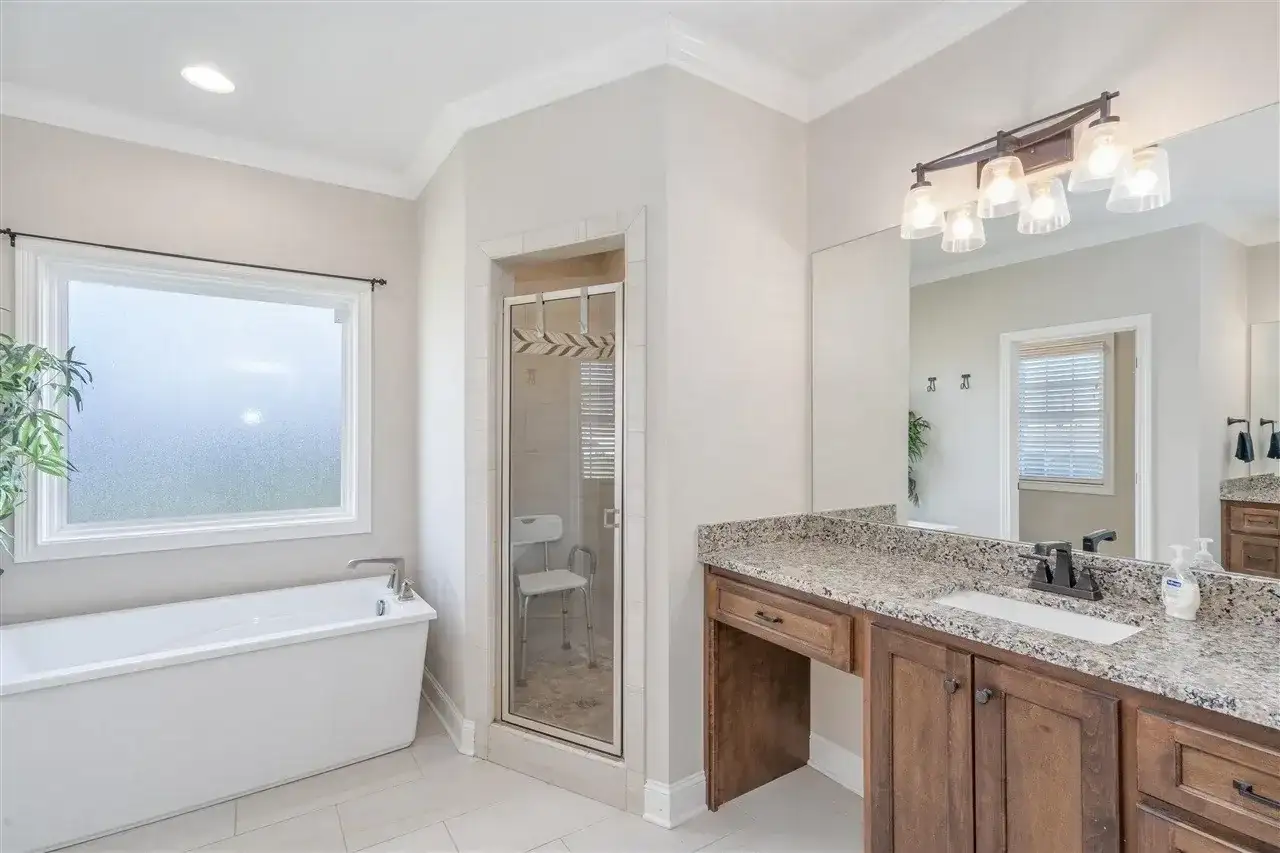 Bathroom Remodel Granite Vanity 8 project in Oklahoma City, OK