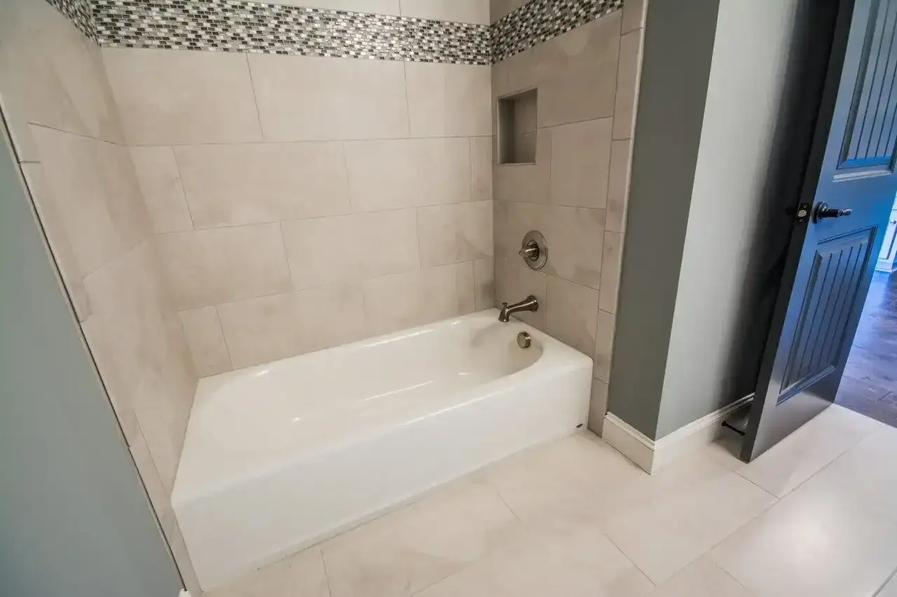 Bathroom Remodel Tub Tile Surround project in Oklahoma City, OK
