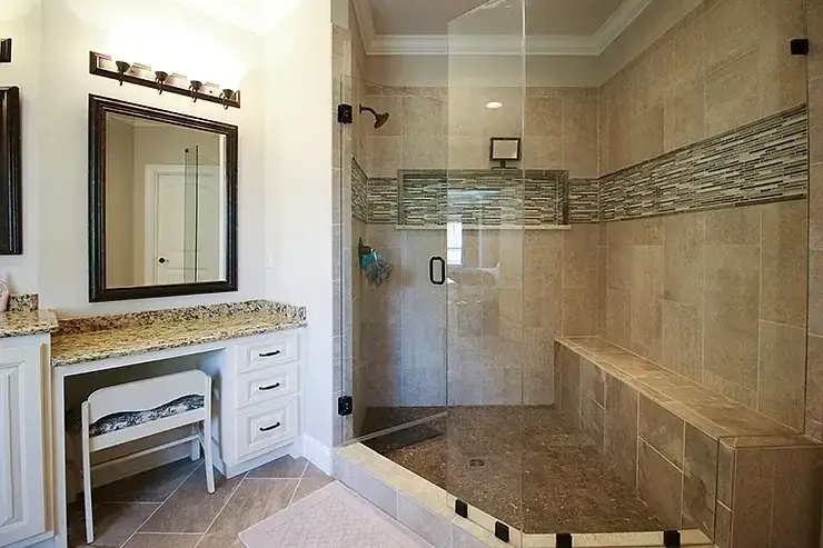 Bathroom Remodel Walk in Shower project in Oklahoma City, OK