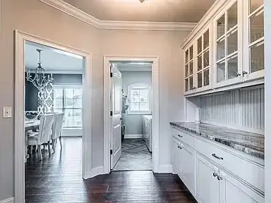 Butler Pantry Remodel White Cabinets project in Oklahoma City, OK