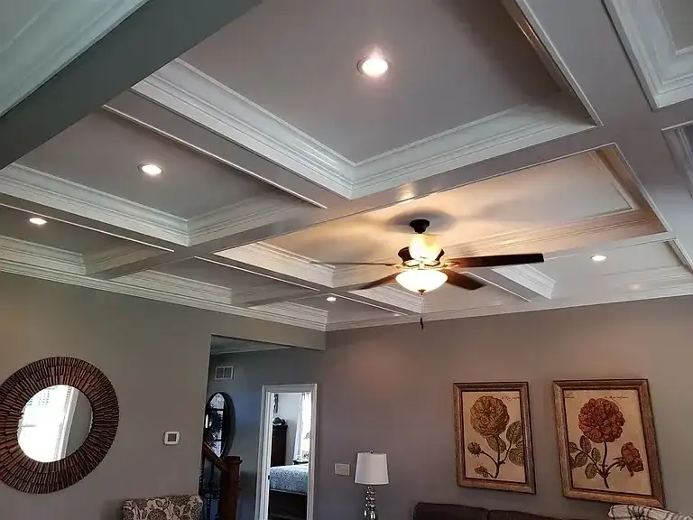 Coffered Ceiling Remodeling Interior project in Oklahoma City, OK