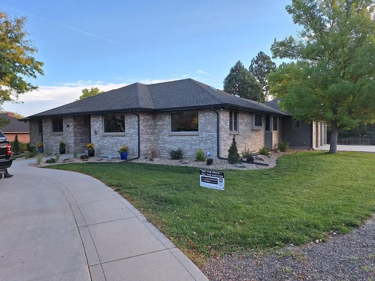 Dark Shingle Roof Brick project in Oklahoma City, OK