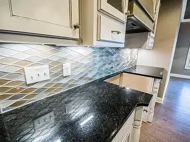 Granite Countertop Tile Backsplash Kitchen Remodeling project in Oklahoma City, OK