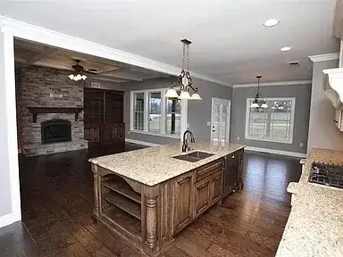 Kitchen Island Remodel Open Floor Plan project in Oklahoma City, OK
