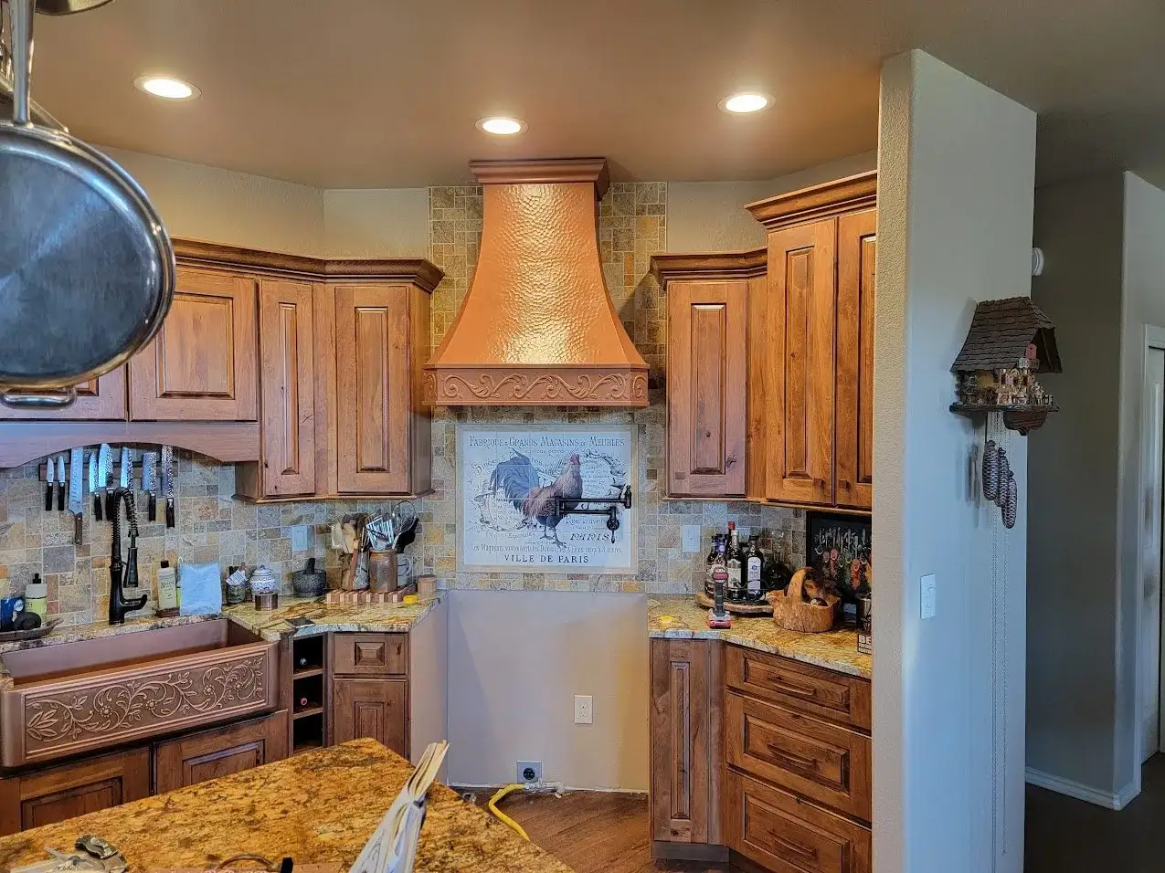 Kitchen Remodel Copper Hood project in Oklahoma City, OK
