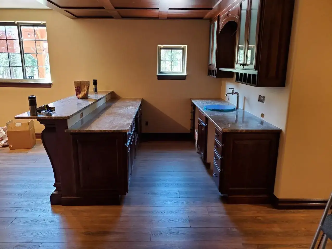 Kitchen Remodel Dark Cabinets Contracting project in Oklahoma City, OK