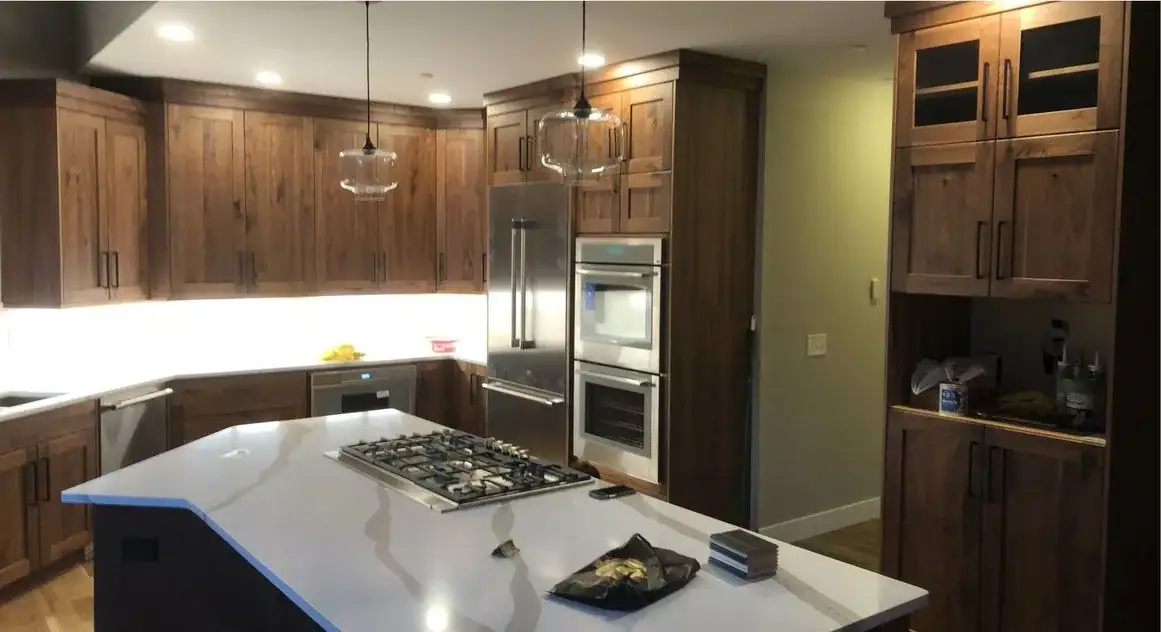 Kitchen Remodel Dark Wood Cabinets 2 project in Oklahoma City, OK