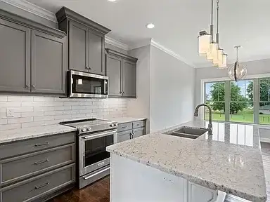 Kitchen Remodel Gray Cabinets Granite 2 project in Oklahoma City, OK