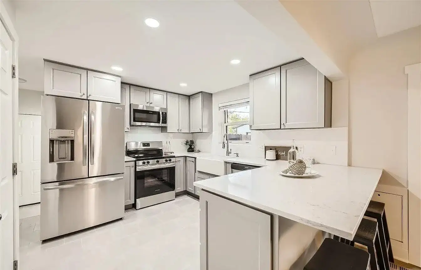 Kitchen Remodel Gray Cabinets project in Oklahoma City, OK