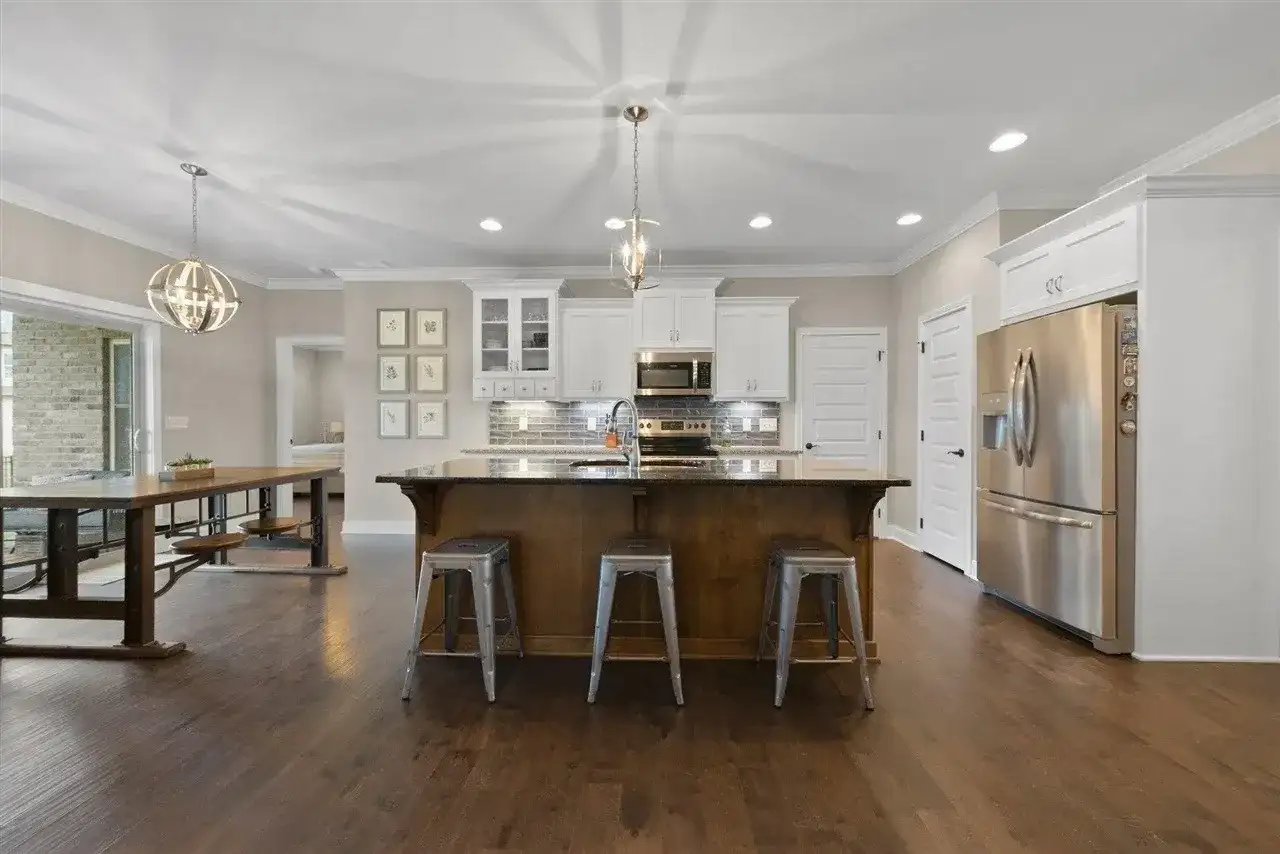 Kitchen Remodel Island Hardwood 2 project in Oklahoma City, OK