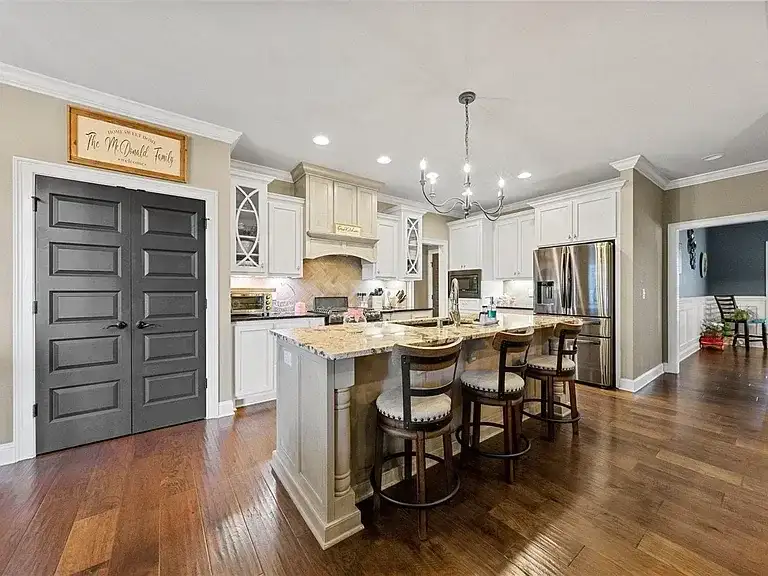 Kitchen Remodel Island Hardwood 3 project in Oklahoma City, OK