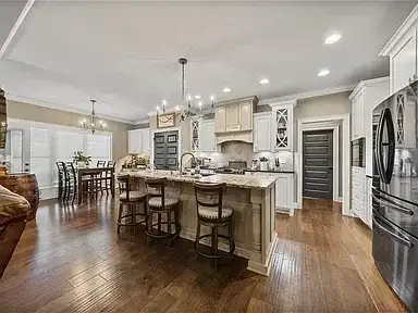 Kitchen Remodel Island Hardwood project in Oklahoma City, OK