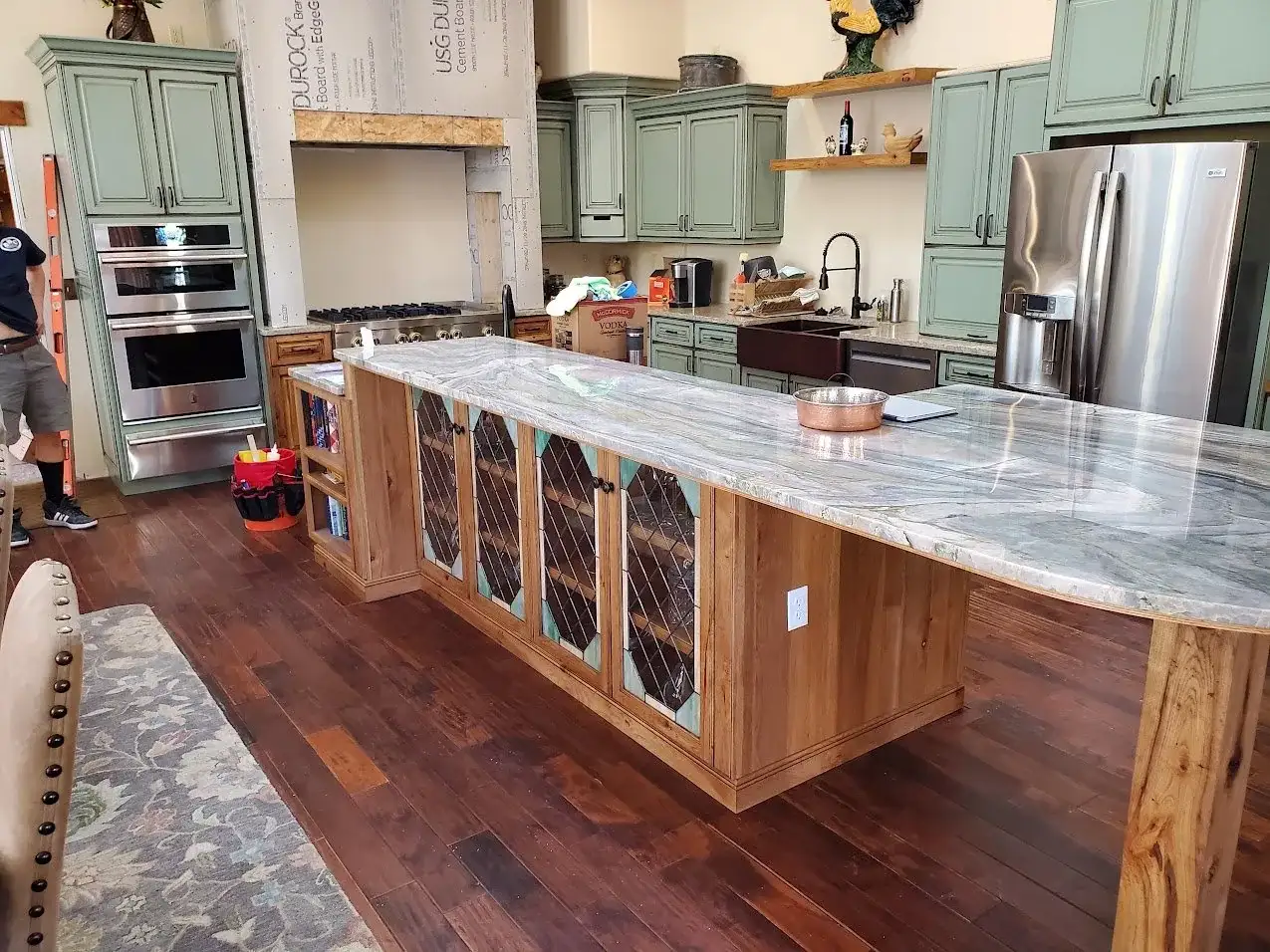 Kitchen Remodel Marble Island project in Oklahoma City, OK