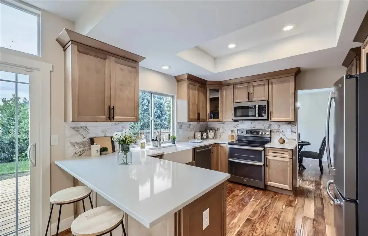 Kitchen Remodel Quartz Countertop project in Oklahoma City, OK