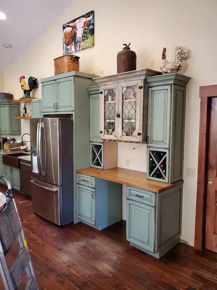 Kitchen Remodel Sage Cabinets project in Oklahoma City, OK