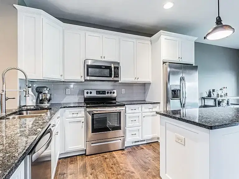 Kitchen Remodel White Cabinets Granite 2 project in Oklahoma City, OK