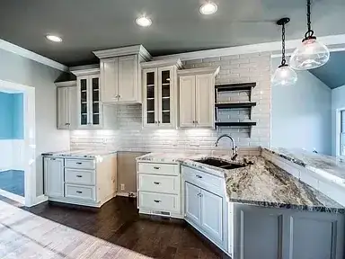 Kitchen Remodel White Cabinets Granite 5 project in Oklahoma City, OK