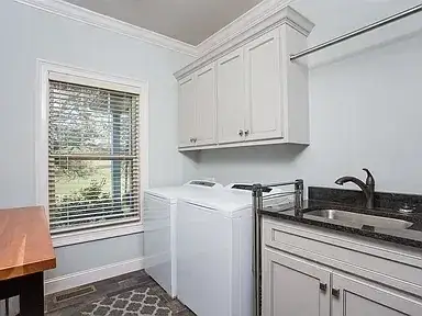 Laundry Room Remodel Cabinets Sink project in Oklahoma City, OK