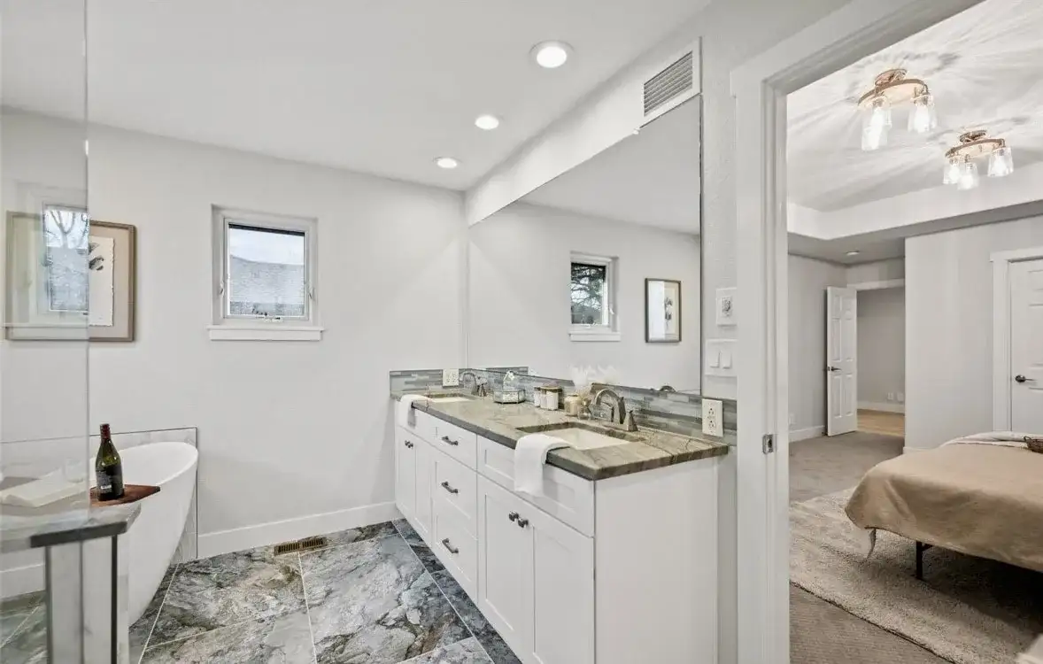 Master Bathroom Remodel Double Vanity 2 project in Oklahoma City, OK
