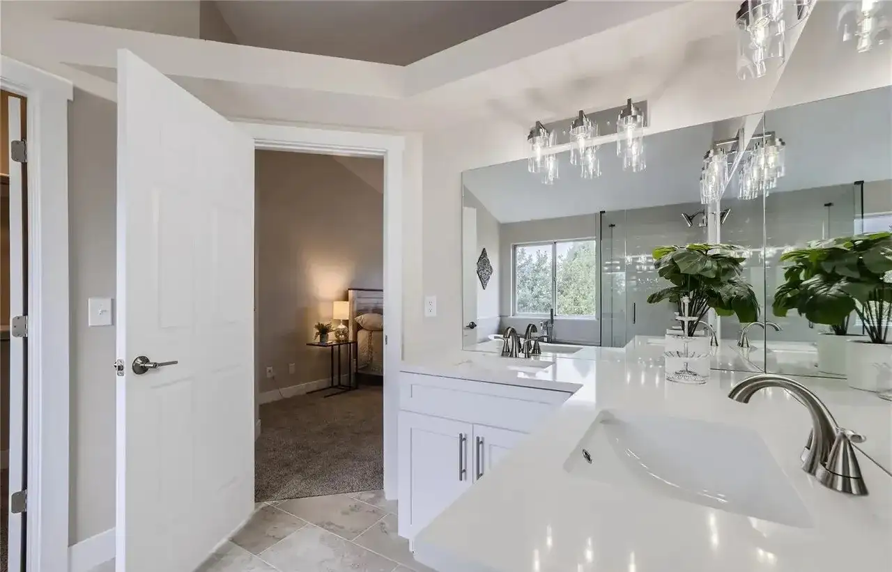 Master Bathroom Remodel Double Vanity project in Oklahoma City, OK