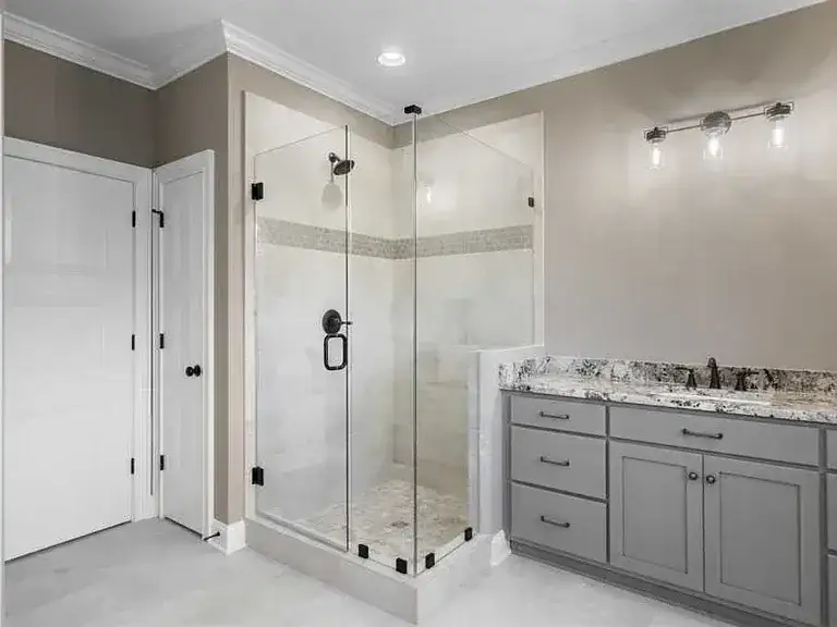Bathroom Remodel Glass Shower Vanity project in Oklahoma City, OK