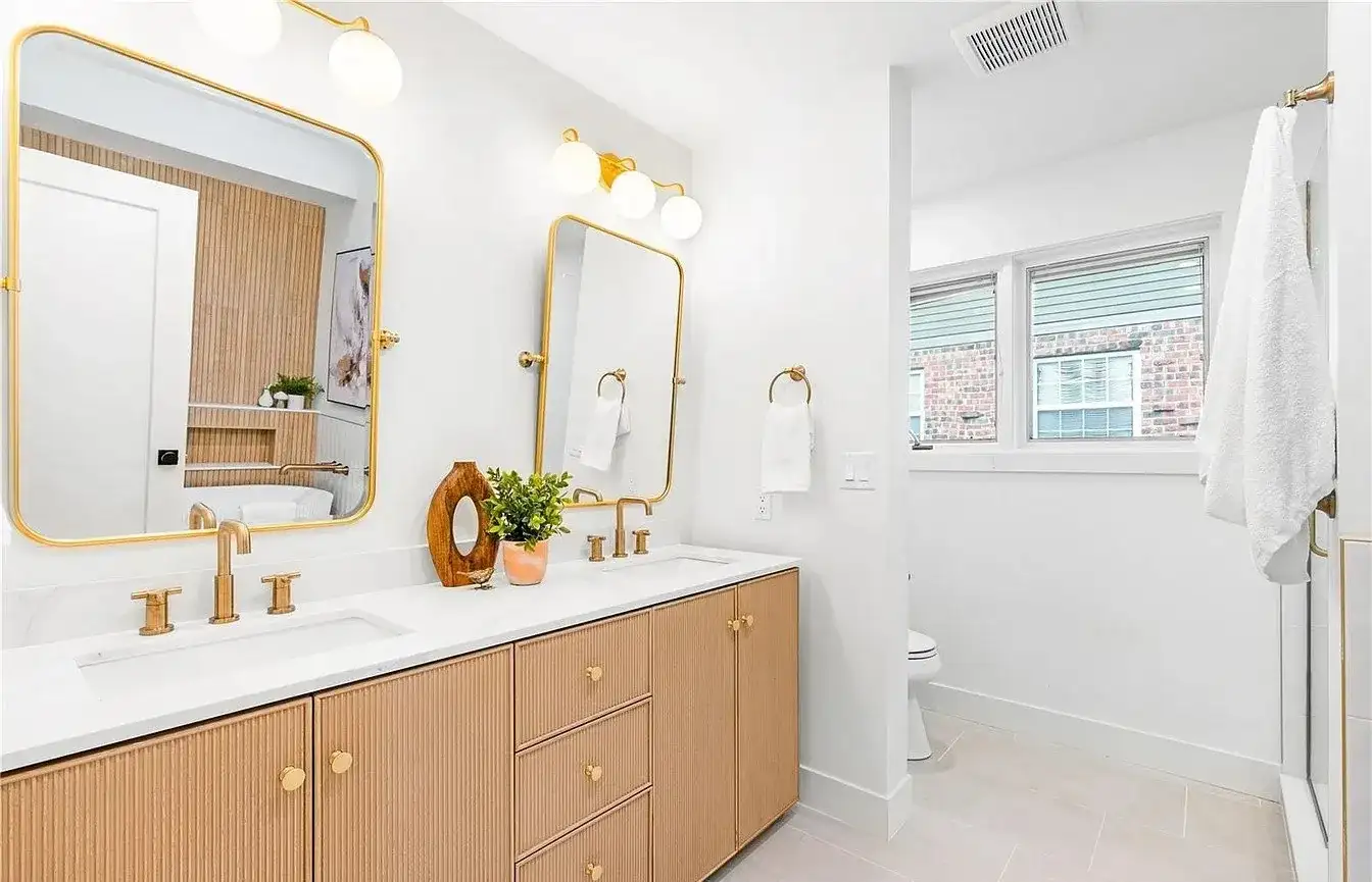 Remodeled Bathroom Double Vanity 2 project in Oklahoma City, OK