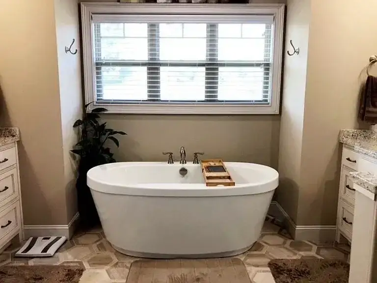 Remodeled Bathroom Freestanding Tub project in Oklahoma City, OK