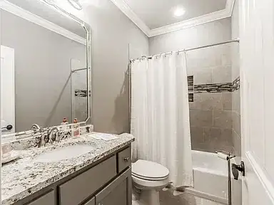 Remodeled Bathroom Granite Vanity 2 project in Oklahoma City, OK