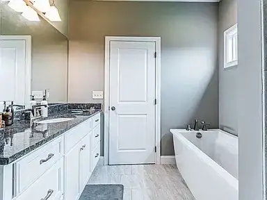 Remodeled Bathroom Granite Vanity project in Oklahoma City, OK
