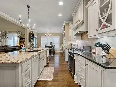 Remodeled Kitchen Granite Counters project in Oklahoma City, OK