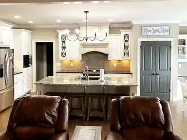 Remodeled Kitchen Granite Island 2 project in Oklahoma City, OK