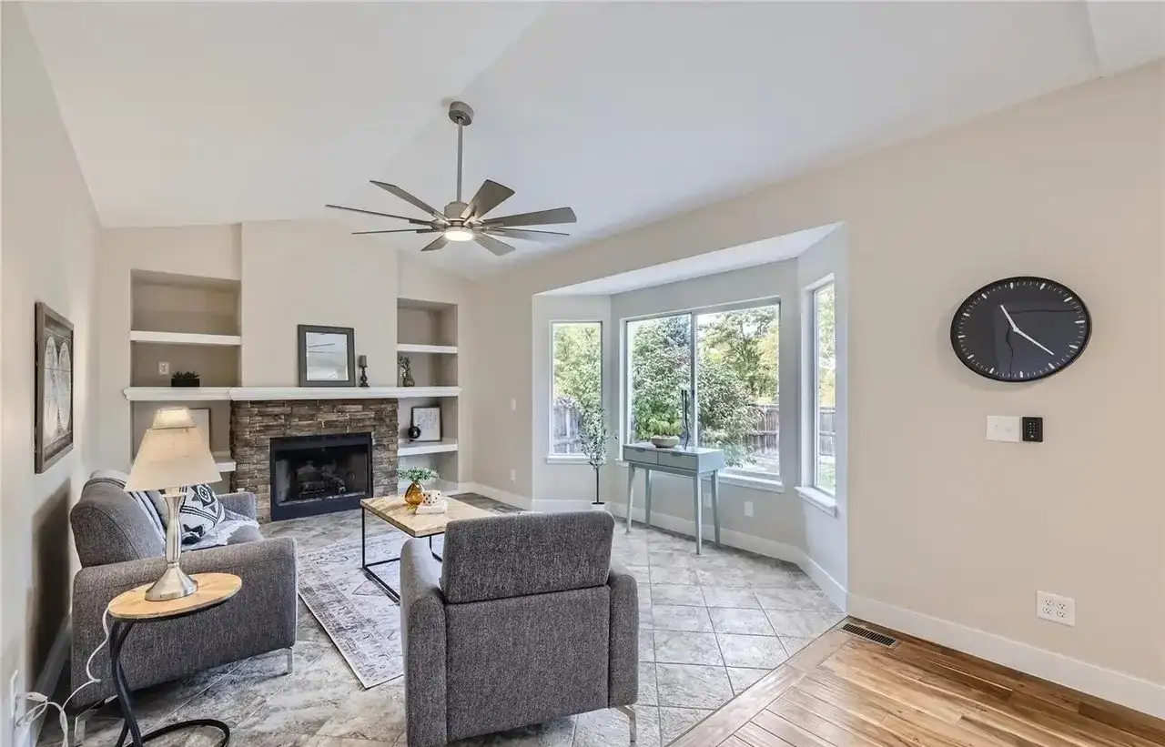 Remodeled Living Room Bay Window project in Oklahoma City, OK