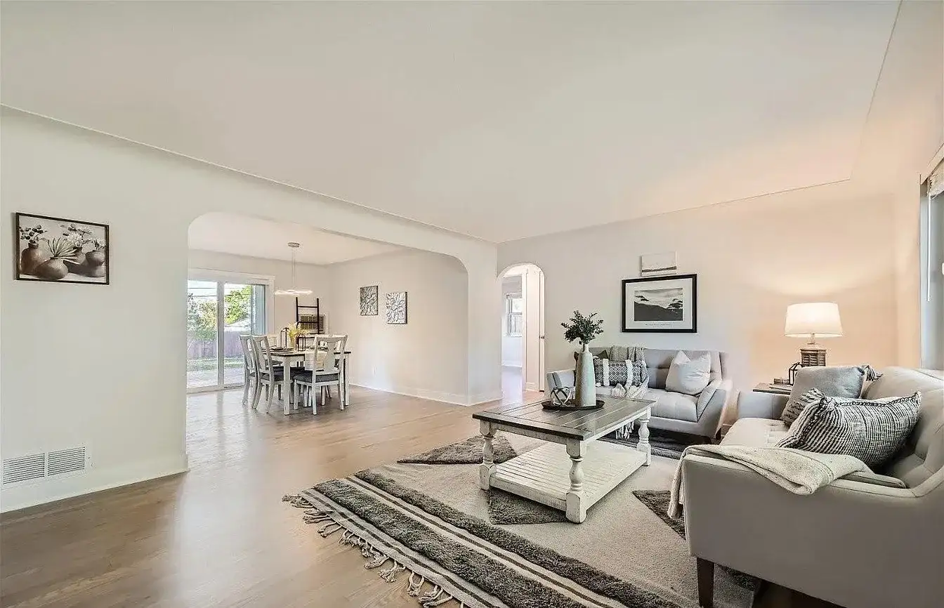 Remodeled Living Room Open Floor Plan project in Oklahoma City, OK