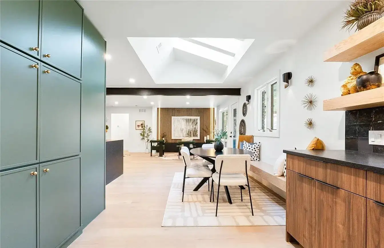 Remodeled Open Plan Dining Skylight project in Oklahoma City, OK